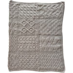 Kilronan Knitwear Irish super soft merino wool blanket wrap toasted oat Ireland